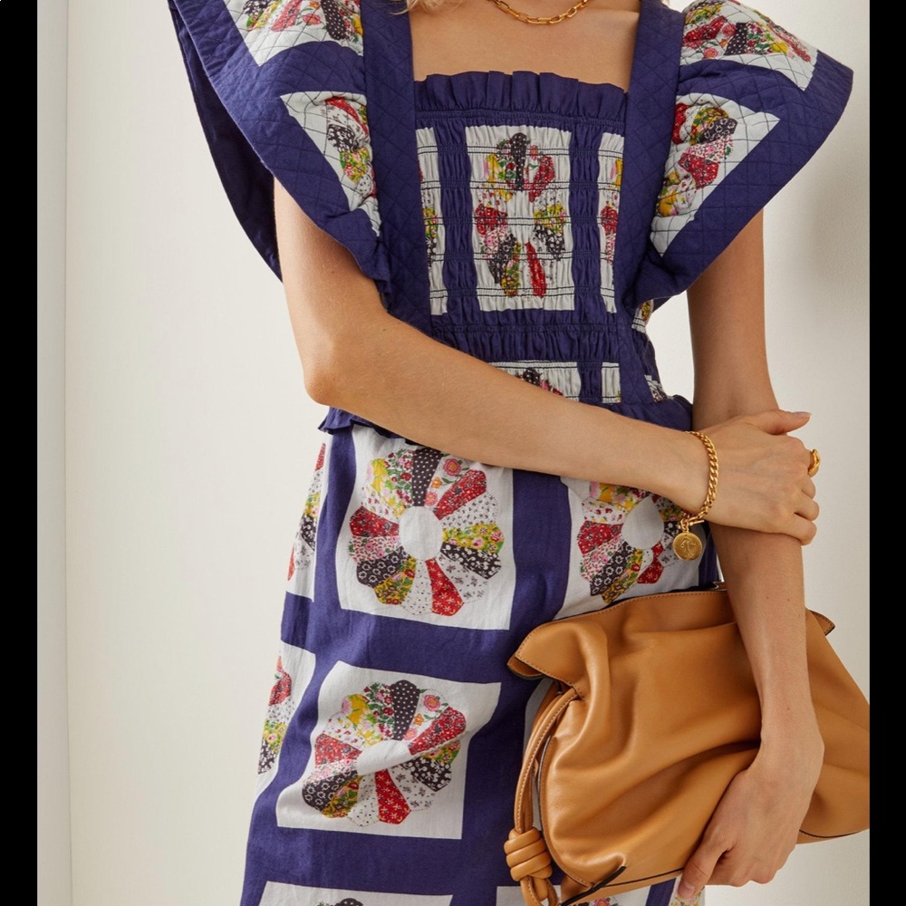 Sea Pippin Patchwork Smocked Apron Dress